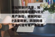 网站限制IP流量，如何应对网络攻击与优化用户体验，破解网站IP流量限制，防御网络攻击与提升用户体验策略