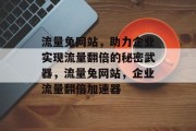 流量兔网站，助力企业实现流量翻倍的秘密武器，流量兔网站，企业流量翻倍加速器
