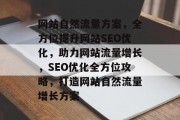网站自然流量方案，全方位提升网站SEO优化，助力网站流量增长，SEO优化全方位攻略，打造网站自然流量增长方案