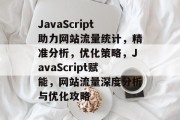 JavaScript助力网站流量统计，精准分析，优化策略，JavaScript赋能，网站流量深度分析与优化攻略