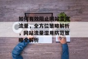 如何有效阻止网站滥用流量，全方位策略解析，网站流量滥用防范策略全解析