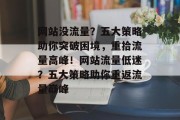 网站没流量？五大策略助你突破困境，重拾流量高峰！网站流量低迷？五大策略助你重返流量巅峰