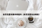 自然流量效果持续提升（自然流量包含哪些）