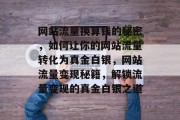 网站流量换算钱的秘密，如何让你的网站流量转化为真金白银，网站流量变现秘籍，解锁流量变现的真金白银之道