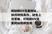 揭秘刷UV流量网站，如何辨别真伪，避免上当受骗，识别刷UV流量网站陷阱指南