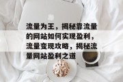 流量为王，揭秘靠流量的网站如何实现盈利，流量变现攻略，揭秘流量网站盈利之道