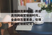 全自动流量网站，开启高效网络营销新时代，全自动流量革命，引领网络营销新纪元