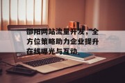 邵阳网站流量开发，全方位策略助力企业提升在线曝光与互动