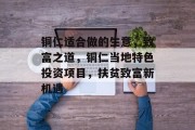 铜仁适合做的生意,致富之道,铜仁当地特色投资项目,扶贫致富新机遇 铜仁适合做的生意,致富之道,铜仁当地特色投资项目,扶贫致富新机遇