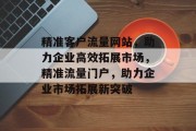 精准客户流量网站，助力企业高效拓展市场，精准流量门户，助力企业市场拓展新突破