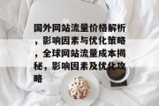 国外网站流量价格解析，影响因素与优化策略，全球网站流量成本揭秘，影响因素及优化攻略