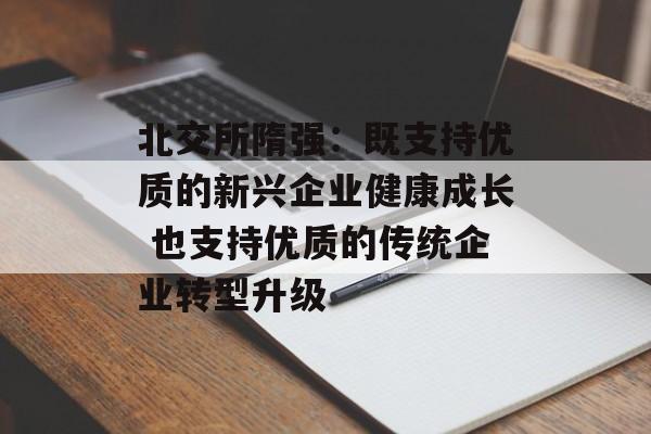 北交所隋强:既支持优质的新兴企业健康成长 也支持优质的传统企业转型升级 北交所隋强:既支持优质的新兴企业健康成长 也支持优质的传统企业转型升级