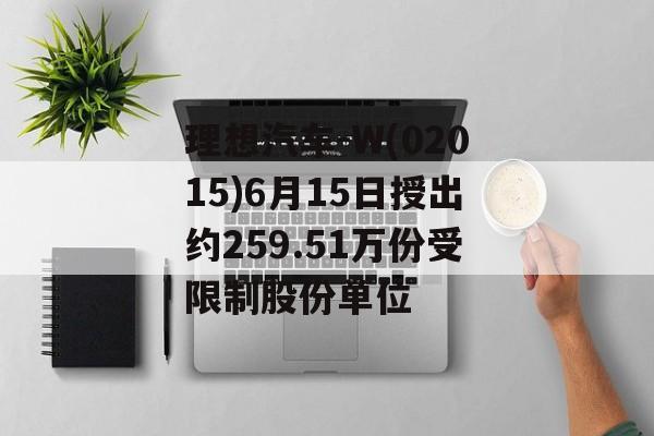 理想汽车-W(02015)6月15日授出约259.51万份受限制股份单位 理想汽车-W(02015)6月15日授出约259.51万份受限制股份单位