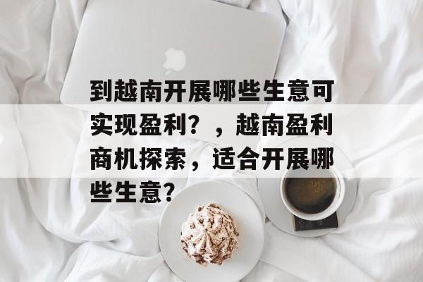 到越南开展哪些生意可实现盈利？，越南盈利商机探索，适合开展哪些生意？