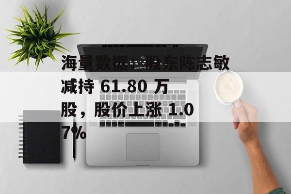 海量数据:股东陈志敏减持 61.80 万股,股价上涨 1.07% 海量数据:股东陈志敏减持 61.80 万股,股价上涨 1.07%