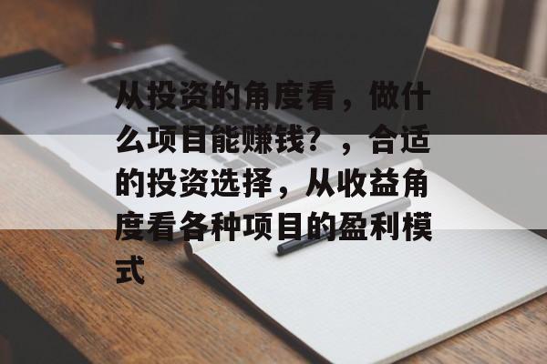 从投资的角度看，做什么项目能赚钱？，合适的投资选择，从收益角度看各种项目的盈利模式