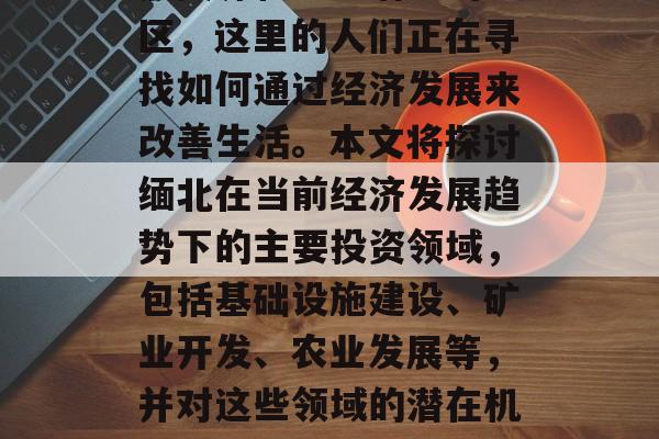 缅北是一个有着丰富自然资源和农业潜力的地区,这里的人们正在寻找如何通过经济发展来改善生活。本文将探讨缅北在当前经济发展趋势下的主要投资领域,包括基础设施建设、矿业开发、农业发展等,并对这些领域的潜在机会进行分析。,缅北,投资与发展的新篇章 缅北是一个有着丰富自然资源和农业潜力的地区,这里的人们正在寻找如何通过经济发展来改善生活。本文将探讨缅北在当前经济发展趋势下的主要投资领域,包括基础设施建设、矿业开发、农业发展等,并对这些领域的潜在机会进行分析。,缅北,投资与发展的新篇章