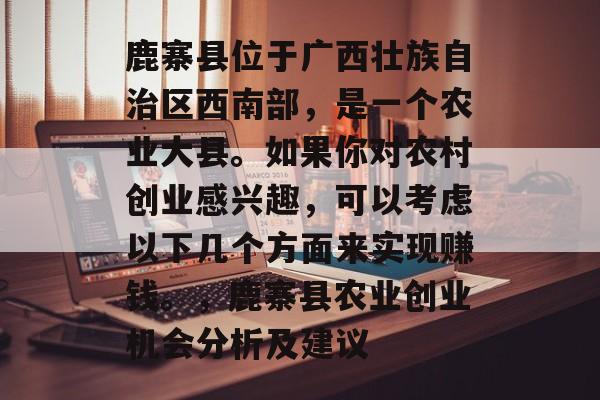 鹿寨县位于广西壮族自治区西南部,是一个农业大县。如果你对农村创业感兴趣,可以考虑以下几个方面来实现赚钱。,鹿寨县农业创业机会分析及建议 鹿寨县位于广西壮族自治区西南部,是一个农业大县。如果你对农村创业感兴趣,可以考虑以下几个方面来实现赚钱。,鹿寨县农业创业机会分析及建议