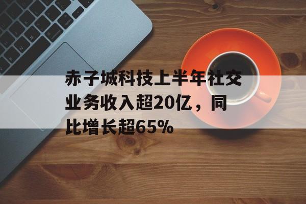赤子城科技上半年社交业务收入超20亿,同比增长超65% 赤子城科技上半年社交业务收入超20亿,同比增长超65%