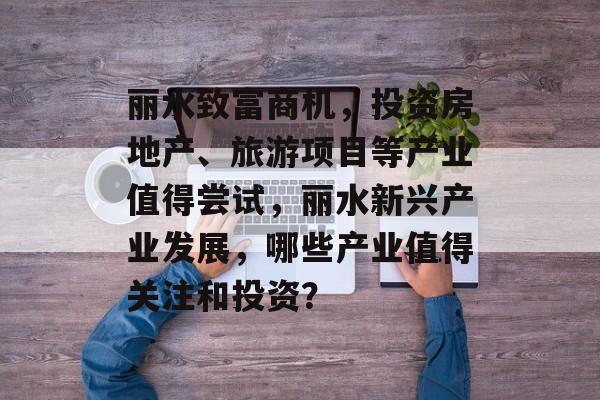 丽水致富商机，投资房地产、旅游项目等产业值得尝试，丽水新兴产业发展，哪些产业值得关注和投资？