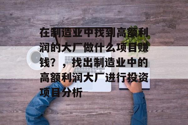 在制造业中找到高额利润的大厂做什么项目赚钱?,找出制造业中的高额利润大厂进行投资项目分析 在制造业中找到高额利润的大厂做什么项目赚钱?,找出制造业中的高额利润大厂进行投资项目分析