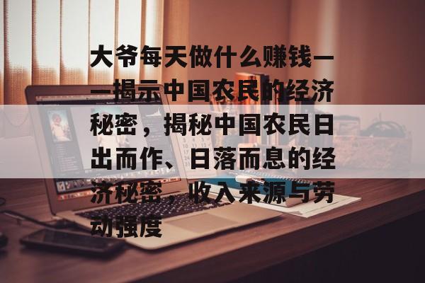 大爷每天做什么赚钱——揭示中国农民的经济秘密，揭秘中国农民日出而作、日落而息的经济秘密，收入来源与劳动强度