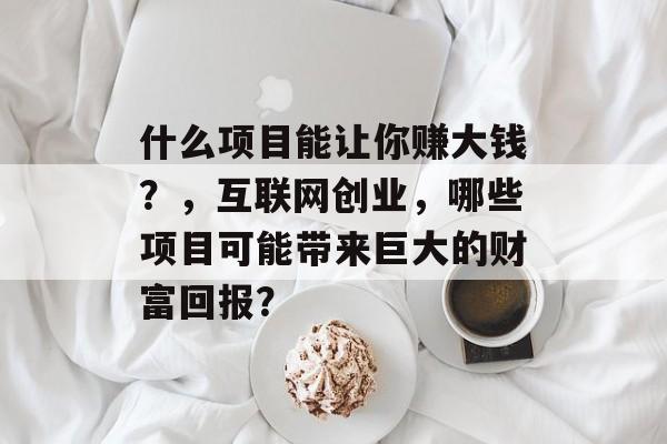 什么项目能让你赚大钱?,互联网创业,哪些项目可能带来巨大的财富回报? 什么项目能让你赚大钱?,互联网创业,哪些项目可能带来巨大的财富回报?