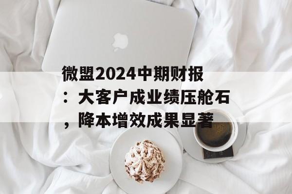 微盟2024中期财报:大客户成业绩压舱石,降本增效成果显著 微盟2024中期财报:大客户成业绩压舱石,降本增效成果显著