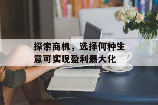 探索商机,选择何种生意可实现盈利最大化 探索商机,选择何种生意可实现盈利最大化