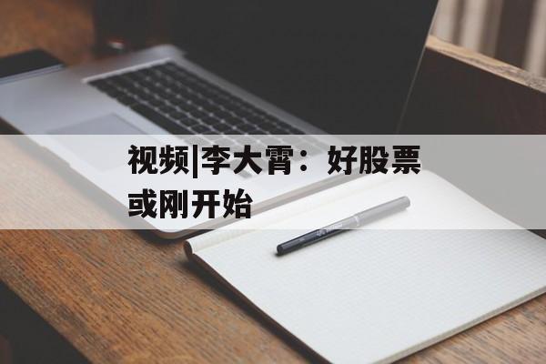 视频|李大霄：好股票或刚开始