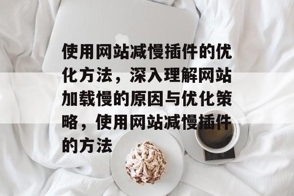 使用网站减慢插件的优化方法,深入理解网站加载慢的原因与优化策略,使用网站减慢插件的方法 使用网站减慢插件的优化方法,深入理解网站加载慢的原因与优化策略,使用网站减慢插件的方法