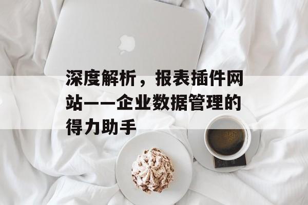 深度解析,报表插件网站——企业数据管理的得力助手 深度解析,报表插件网站——企业数据管理的得力助手