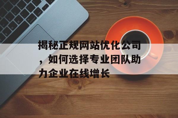 揭秘正规网站优化公司，如何选择专业团队助力企业在线增长