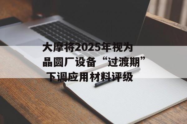 大摩将2025年视为晶圆厂设备“过渡期” 下调应用材料评级