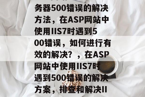 ASP网站IIS7服务器500错误的解决方法，在ASP网站中使用IIS7时遇到500错误，如何进行有效的解决？，在ASP网站中使用IIS7时遇到500错误的解决方案，排查和解决IIS7服务器上的问题。