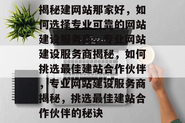 揭秘建网站那家好，如何选择专业可靠的网站建设服务商，专业网站建设服务商揭秘，如何挑选最佳建站合作伙伴，专业网站建设服务商揭秘，挑选最佳建站合作伙伴的秘诀