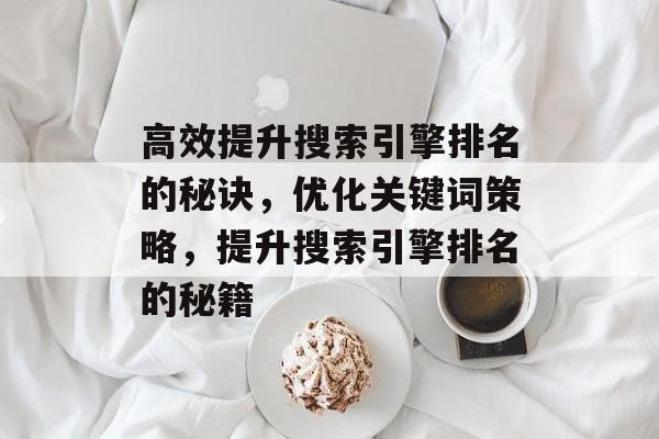 高效提升搜索引擎排名的秘诀，优化关键词策略，提升搜索引擎排名的秘籍