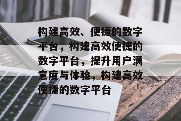构建高效、便捷的数字平台，构建高效便捷的数字平台，提升用户满意度与体验，构建高效便捷的数字平台