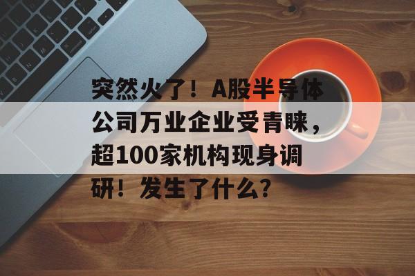 突然火了！A股半导体公司万业企业受青睐，超100家机构现身调研！发生了什么？