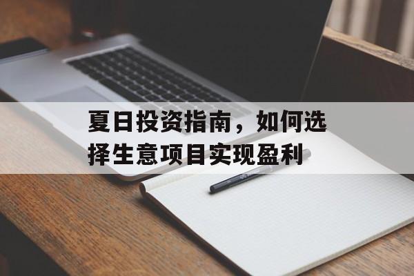 夏日投资指南，如何选择生意项目实现盈利