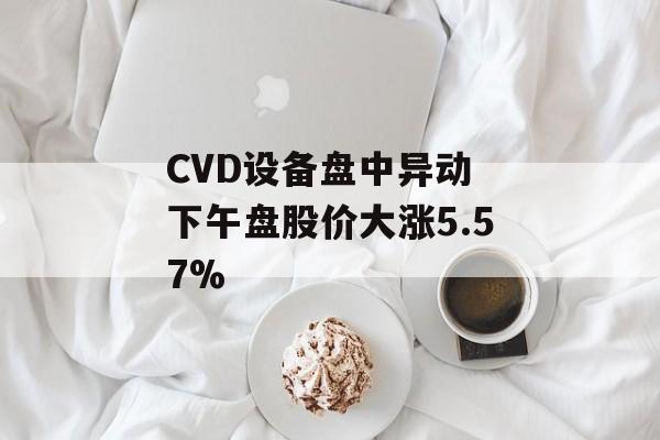 CVD设备盘中异动 下午盘股价大涨5.57%