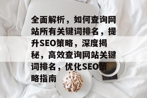 全面解析，如何查询网站所有关键词排名，提升SEO策略，深度揭秘，高效查询网站关键词排名，优化SEO策略指南