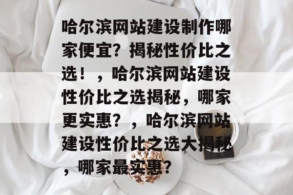 哈尔滨网站建设制作哪家便宜？揭秘性价比之选！，哈尔滨网站建设性价比之选揭秘，哪家更实惠？，哈尔滨网站建设性价比之选大揭秘，哪家最实惠？