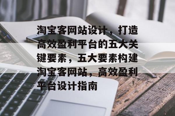 淘宝客网站设计，打造高效盈利平台的五大关键要素，五大要素构建淘宝客网站，高效盈利平台设计指南