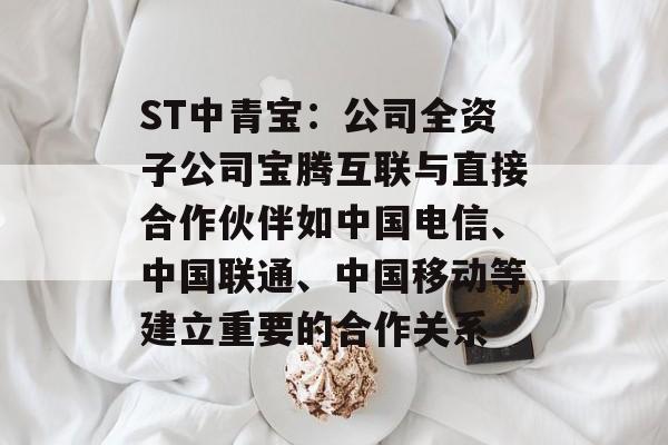 ST中青宝：公司全资子公司宝腾互联与直接合作伙伴如中国电信、中国联通、中国移动等建立重要的合作关系
