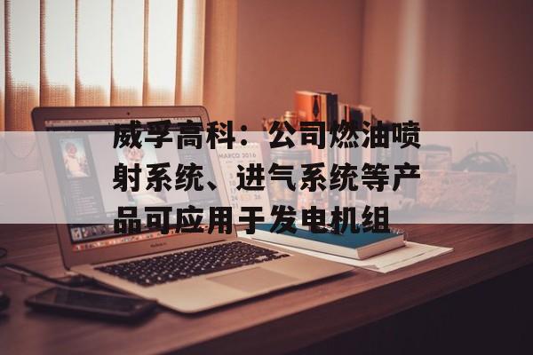 威孚高科：公司燃油喷射系统、进气系统等产品可应用于发电机组