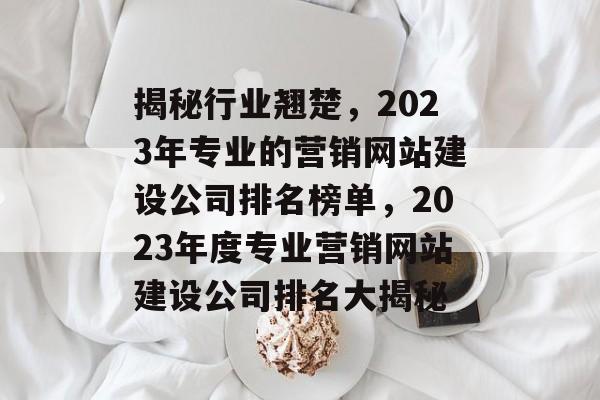 揭秘行业翘楚，2023年专业的营销网站建设公司排名榜单，2023年度专业营销网站建设公司排名大揭秘