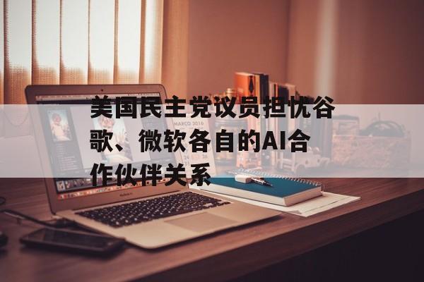 美国民主党议员担忧谷歌、微软各自的AI合作伙伴关系