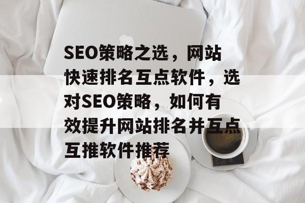 SEO策略之选，网站快速排名互点软件，选对SEO策略，如何有效提升网站排名并互点互推软件推荐