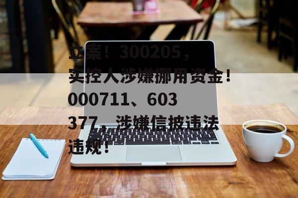 立案！300205，实控人涉嫌挪用资金！000711、603377，涉嫌信披违法违规！